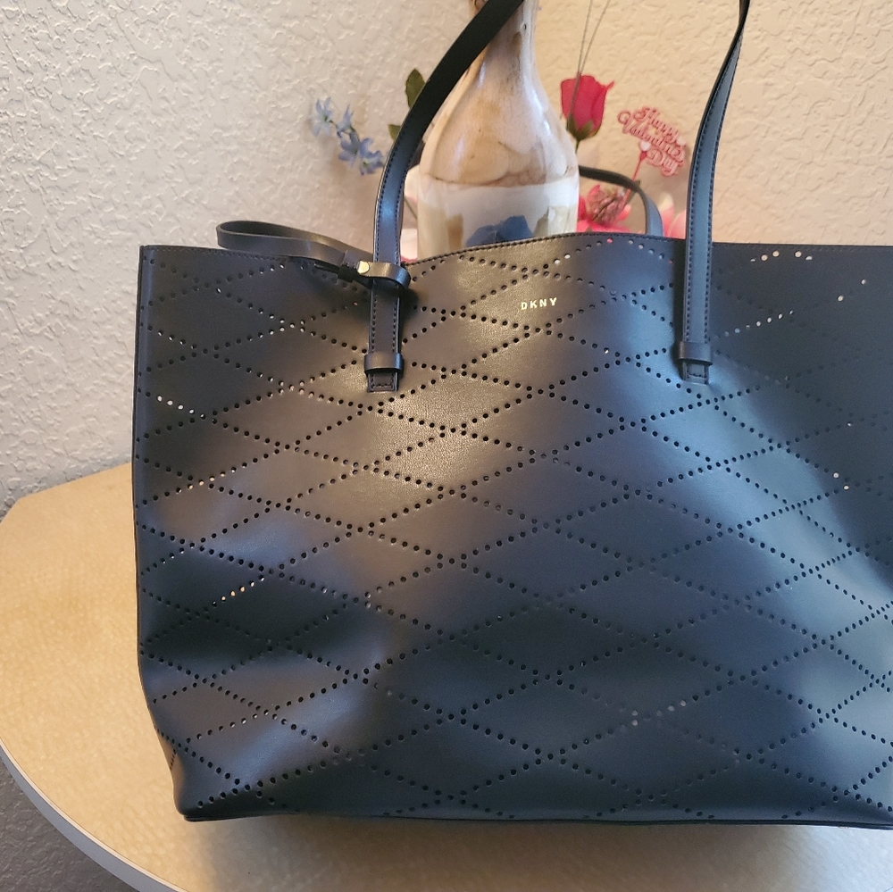 DKNY Leather Marley Diamond Tote